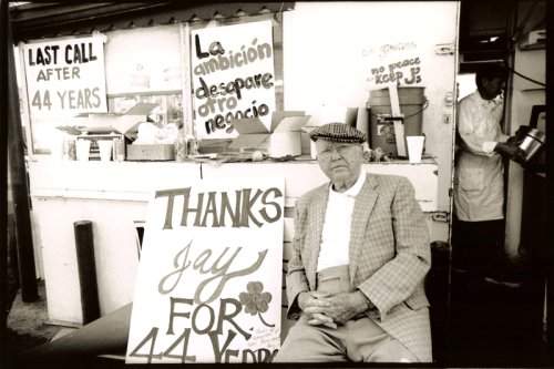 Jay on his last day in business